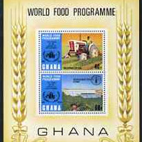 Ghana 1973 Tenth Anniversary of World Food Programme perf m/sheet unmounted mint, SG MS 681