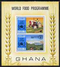 Ghana 1973 Tenth Anniversary of World Food Programme perf m/sheet unmounted mint, SG MS 681
