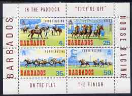 Barbados 1969 Horse Racing perf m/sheet unmounted mint, SG MS 385