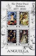 Anguilla 1977 400th Birth Anniversary of Rubens perf m/sheet unmounted mint, SG MS 307