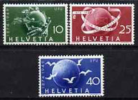 Switzerland 1949 75th Anniversary of Universal Postal Union perf set of 3 unmounted mint, SG 503-505