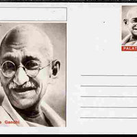Palatine (Fantasy) Personalities - Mahatma Gandhi postal stationery card unused and fine