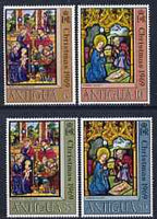 Antigua 1969 Christmas - Stained Glass Windows perf set of 4 unmounted mint, SG 252-55