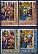 Antigua 1969 Christmas - Stained Glass Windows perf set of 4 unmounted mint, SG 252-55