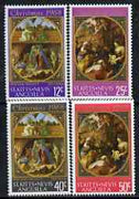 St Kitts-Nevis 1968 Christmas - Paintings perf set of 4 unmounted mint, SG 191-94