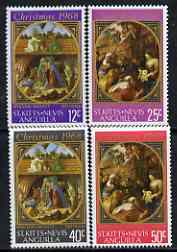 St Kitts-Nevis 1968 Christmas - Paintings perf set of 4 unmounted mint, SG 191-94