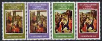 St Kitts-Nevis 1969 Christmas - Paintings perf set of 4 unmounted mint, SG 202-205