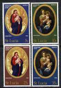 St Lucia 1968 Christmas - Paintings by Murillo perf set of 4 unmounted mint, SG 252-55