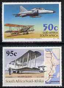 South Africa 1995 Aviation Anniversaries perf set of 2 unmounted mint, SG 873-74