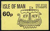 Isle of Man 1979 Viking Longship 60p booklet complete (yellow cover) SG SB10