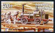 Isle of Man 1989 Manx Railways & Tramways 50p booklet (Henry B Loch Loco) complete and fine, SG SB21