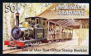 Isle of Man 1991 Manx Railways & Tramways 50p booklet (Polar Bear Loco) complete and fine, SG SB26