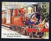 Isle of Man 1991 Manx Railways & Tramways £1 booklet (Maitland Pulling Royal Train) complete and fine, SG SB27