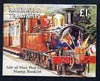 Isle of Man 1991 Manx Railways & Tramways £1 booklet (Maitland Pulling Royal Train) complete and fine, SG SB27