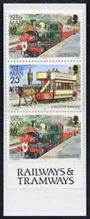 Isle of Man 1992 Manx Railways & Tramways £1 booklet (Double-Decker Horse Drawn Tram) complete and fine, SG SB29