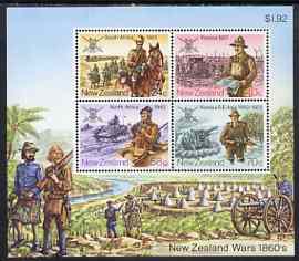 New Zealand 1984 NZ Military History perf m/sheet unmounted mint, SG MS 1356