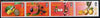 Brunei 1987 Local Fruits (1st issue) se-tenant strip of 4 unmounted mint, SG 414a