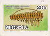 Nigeria 1989 Musical Instruments - original hand-painted artwork for 20k value (Kundung) by Francis Nwaije Isibor on card 8.5" x 5" endorsed B3