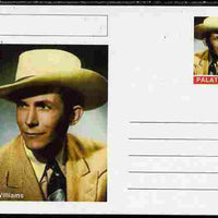 Palatine (Fantasy) Personalities - Hank Williams postal stationery card unused and fine