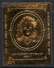 Bernera 1985 Life & Times of HM Queen Mother £10 (aged 7) embossed in 23k gold foil unmounted mint