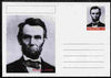 Palatine (Fantasy) Personalities - Abraham Lincoln (16th USA President) postal stationery card unused and fine