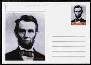 Palatine (Fantasy) Personalities - Abraham Lincoln (16th USA President) postal stationery card unused and fine