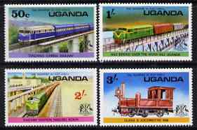 Uganda 1976 Railways perf set of 4 unmounted mint, SG 173-76