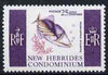 New Hebrides - English 1963-72 Painted Triggerfish 25c from def set unmounted mint, SG 102