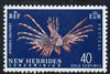 New Hebrides - English 1963-72 Lionfish 40c from def set unmounted mint, SG 104