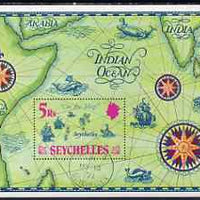 Seychelles 1971 'Putting Seychelles on the Map' perf m/sheet fine cto used, SG MS 293