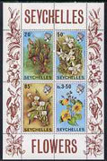 Seychelles 1970 Flowers perf m/sheet unmounted mint, SG MS 292