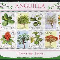 Anguilla 1976 Flowering Trees perf m/sheet unmounted mint, SG MS 247