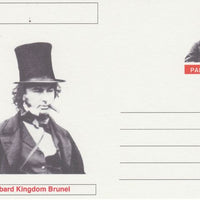 Palatine (Fantasy) Personalities - Isambard Kingdom Brunel postal stationery card unused and fine