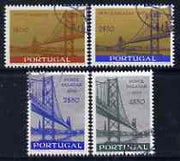 Portugal 1966 Inauguration of Salazar Bridge perf set of 4 fine cds used, SG 1294-97