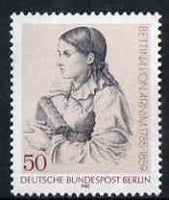 Germany - West Berlin 1985 Birth Anniversary of Bettina von Arnim (writer) unmounted mint, SG B692