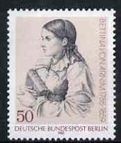 Germany - West Berlin 1985 Birth Anniversary of Bettina von Arnim (writer) unmounted mint, SG B692
