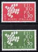 Italy 1961 Europa set of 2 unmounted mint, SG 1066-67