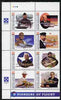 Micronesia 1995 Pioneers of Flight (7th series) perf set of 8 in se-tenant block unmounted mint, SG 453a