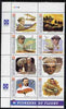 Micronesia 1993 Pioneers of Flight (2nd series) perf set of 8 in se-tenant block unmounted mint, SG 322a