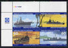 Micronesia 1995 50th Anniversary of end of World War II perf set of 4 in se-tenant block unmounted mint, SG 436a