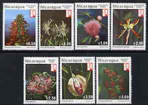 Nicaragua 1982 Woodland Flowers perf set of 7 unmounted mint, SG 2415-21