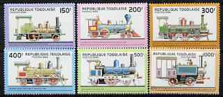 Togo 1996 Early Steam Locomotives perf set of 6 unmounted mint