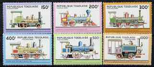 Togo 1996 Early Steam Locomotives perf set of 6 unmounted mint