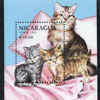 Nicaragua 1988 Mammals & their Young (Cats) perf m/sheet unmounted mint, SG MS 2962