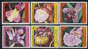Bulgaria 1986 Orchids perf set of 6 vals cto used SG 3318-23, MI 3441-46