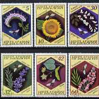 Bulgaria 1987 Flowers perf set of 6 cto used, SG 3448-53, Mi 3582-87