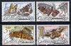 Czechoslovakia 1987 Butterflies & Moths set of 4 cto used, SG 2871-74, Mi 2902-05