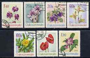 Czechoslovakia 1967 Botanical Garden Flowers perf set of 7 cto used, SG 1675-81