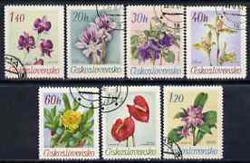 Czechoslovakia 1967 Botanical Garden Flowers perf set of 7 cto used, SG 1675-81