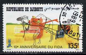 Djibouti 1988 International Agricultural Development Fund 135f fine cto used, SG 1025